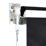 Darrahopens Home & Garden > Shading Motorised Outdoor Folding Arm Awning Retractable Sunshade Canopy Black 5.0m x 2.5m