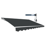 Darrahopens Home & Garden > Shading Motorised Outdoor Folding Arm Awning Retractable Sunshade Canopy Grey 4.0m x 3.0m