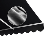 Darrahopens Home & Garden > Shading Outdoor Folding Arm Awning Retractable Sunshade Canopy Black 5.0m x 2.5m