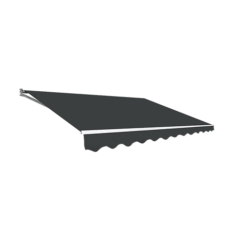 Darrahopens Home & Garden > Shading Outdoor Folding Arm Awning Retractable Sunshade Canopy Grey 4.0m x 2.5m