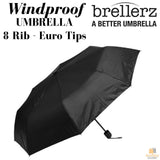 Darrahopens Home & Garden > Shading > Umbrellas & Sunshades 25cm BRELLERZ Windproof Umbrella 8 Rib with Safety Close Feature Travel Rain