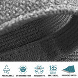 Darrahopens Home & Garden > Shading > Umbrellas & Sunshades 2m x 3m Grey Rectangle Sun Shade Sails for Patios Sun UV Outdoor Canopy Backyard Sunshades