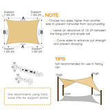 Darrahopens Home & Garden > Shading > Umbrellas & Sunshades 2m x 3m Rectangle Sun Shade Sails for Patios Sun UV Outdoor Canopy Backyard Sunshades