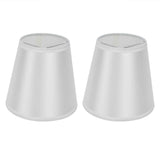 Darrahopens Home & Garden > Shading > Umbrellas & Sunshades 2PCS Modern Fabric Lampshade Clip On Wall Lamp Chandelier Lamp Shade for E14 Screw Table LightPT10 White In Australia - Darrahopens