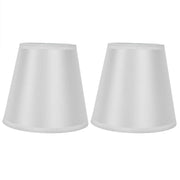 Darrahopens Home & Garden > Shading > Umbrellas & Sunshades 2PCS Modern Fabric Lampshade Clip On Wall Lamp Chandelier Lamp Shade for E14 Screw Table LightPT10 White In Australia - Darrahopens