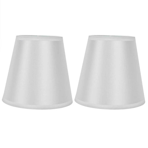 Darrahopens Home & Garden > Shading > Umbrellas & Sunshades 2PCS Modern Fabric Lampshade Clip On Wall Lamp Chandelier Lamp Shade for E14 Screw Table LightPT10 White In Australia - Darrahopens