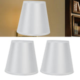 Darrahopens Home & Garden > Shading > Umbrellas & Sunshades 2PCS Modern Fabric Lampshade Clip On Wall Lamp Chandelier Lamp Shade for E14 Screw Table LightPT10 White In Australia - Darrahopens