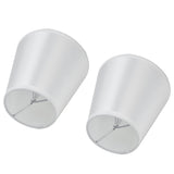 Darrahopens Home & Garden > Shading > Umbrellas & Sunshades 2PCS Modern Fabric Lampshade Clip On Wall Lamp Chandelier Lamp Shade for E14 Screw Table LightPT10 White In Australia - Darrahopens
