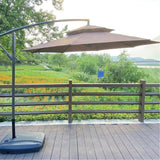 Darrahopens Home & Garden > Shading > Umbrellas & Sunshades 3m Double Top Sunshade Umbrella Cloth Replace Outdoor Courtyard Garden Umbrella Surface Replace Rainproof Sunshade Cloth In Australia - Darrahopens