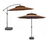 Darrahopens Home & Garden > Shading > Umbrellas & Sunshades 3m Double Top Sunshade Umbrella Cloth Replace Outdoor Courtyard Garden Umbrella Surface Replace Rainproof Sunshade Cloth In Australia - Darrahopens