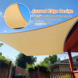 Darrahopens Home & Garden > Shading > Umbrellas & Sunshades 3m x 4m Rectangle Sun Shade Sails for Patios Sun UV Outdoor Canopy Backyard Sunshades