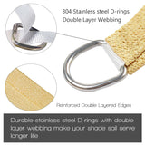 Darrahopens Home & Garden > Shading > Umbrellas & Sunshades 3m x 4m Rectangle Sun Shade Sails for Patios Sun UV Outdoor Canopy Backyard Sunshades