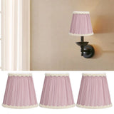 Darrahopens Home & Garden > Shading > Umbrellas & Sunshades 3PCS Cloth Lamp Shade E14 ClipOn Lampshade for Candle Chandelier Wall Lamp Table Light Indoor Decor(Light Purple ) In Australia - Darrahopens