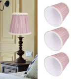 Darrahopens Home & Garden > Shading > Umbrellas & Sunshades 3PCS Cloth Lamp Shade E14 ClipOn Lampshade for Candle Chandelier Wall Lamp Table Light Indoor Decor(Light Purple ) In Australia - Darrahopens