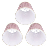 Darrahopens Home & Garden > Shading > Umbrellas & Sunshades 3PCS Cloth Lamp Shade E14 ClipOn Lampshade for Candle Chandelier Wall Lamp Table Light Indoor Decor(Light Purple ) In Australia - Darrahopens