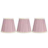 Darrahopens Home & Garden > Shading > Umbrellas & Sunshades 3PCS Cloth Lamp Shade E14 ClipOn Lampshade for Candle Chandelier Wall Lamp Table Light Indoor Decor(Light Purple ) In Australia - Darrahopens