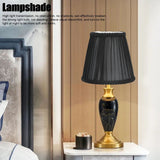 Darrahopens Home & Garden > Shading > Umbrellas & Sunshades 3PCS E14 ClipOn Cloth Lamp Shade Modern Fabric Lampshade Table Light Cover for Candle Chandelier(Black ) In Australia - Darrahopens
