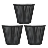 Darrahopens Home & Garden > Shading > Umbrellas & Sunshades 3PCS E14 ClipOn Cloth Lamp Shade Modern Fabric Lampshade Table Light Cover for Candle Chandelier(Black ) In Australia - Darrahopens