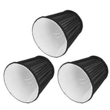 Darrahopens Home & Garden > Shading > Umbrellas & Sunshades 3PCS E14 ClipOn Cloth Lamp Shade Modern Fabric Lampshade Table Light Cover for Candle Chandelier(Black ) In Australia - Darrahopens