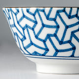 Darrahopens Home & Garden > Shading > Umbrellas & Sunshades Bowl 13cm Indigo Ikat Herringbone Design
