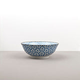 Darrahopens Home & Garden > Shading > Umbrellas & Sunshades Bowl 19cm Indigo Ikat Herringbone Design