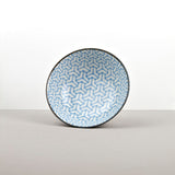 Darrahopens Home & Garden > Shading > Umbrellas & Sunshades Bowl 19cm Indigo Ikat Herringbone Design