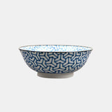 Darrahopens Home & Garden > Shading > Umbrellas & Sunshades Bowl 19cm Indigo Ikat Herringbone Design