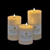 Darrahopens Home & Garden > Shading > Umbrellas & Sunshades bulk 12 Reflection Led Pillar Candle Rustic White 15cm