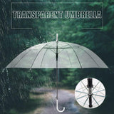 Darrahopens Home & Garden > Shading > Umbrellas & Sunshades Clear Transparent Umbrella Long Handle Auto Open PVC Rain Parasol 71cm