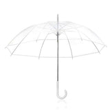 Darrahopens Home & Garden > Shading > Umbrellas & Sunshades Clear Transparent Umbrella Long Handle Auto Open PVC Rain Parasol 71cm