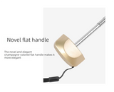 Darrahopens Home & Garden > Shading > Umbrellas & Sunshades Compact Mini Pocket Umbrella UPF50+ Sun Protection Lightweight Travel Parasol - Windproof 5-Fold Rain Shade with Flat Gold Handle (Pink)
