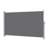 Darrahopens Home & Garden > Shading > Umbrellas & Sunshades Instahut 1.8X3.5M Side Awning Retractable Privacy Screen Outdoor Sun Shade Grey In Australia - Darrahopens