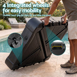 Darrahopens Home & Garden > Shading > Umbrellas & Sunshades Instahut Outdoor Umbrella Base 2 Fillable 60kg Cantilever Umbrella Base with Wheels 84cm In Australia - Darrahopens