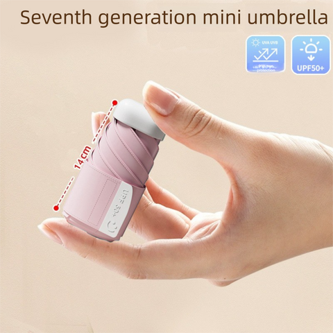 Darrahopens Home & Garden > Shading > Umbrellas & Sunshades Pink Compact Mini Umbrella with UPF50+ UV Protection and Lightweight Design for Daily Use in Urban and Outdoor Settings Local Standard Fit