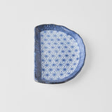 Darrahopens Home & Garden > Shading > Umbrellas & Sunshades Plate Tempura 21cm Indigo Blue Starburst Design