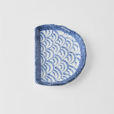 Darrahopens Home & Garden > Shading > Umbrellas & Sunshades Plate Tempura 21cm Indigo Blue Wave Design