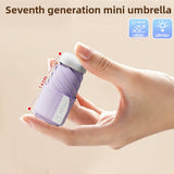 Darrahopens Home & Garden > Shading > Umbrellas & Sunshades Purple Compact Mini Umbrella with UPF50+ UV Protection and Lightweight Design for Daily Use in Urban and Outdoor Settings Local Standard Fit