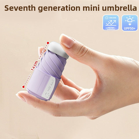 Darrahopens Home & Garden > Shading > Umbrellas & Sunshades Purple Compact Mini Umbrella with UPF50+ UV Protection and Lightweight Design for Daily Use in Urban and Outdoor Settings Local Standard Fit