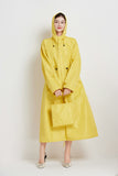 Darrahopens Home & Garden > Shading > Umbrellas & Sunshades Size M Yellow Women's Chic Lightweight Waterproof Raincoat - Long Hooded Packable Rain Jacket with Pouch
