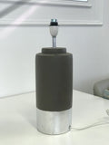 Darrahopens Home & Garden > Shading > Umbrellas & Sunshades Zane Concrete Silver Trim Lamp Base Only 42cm