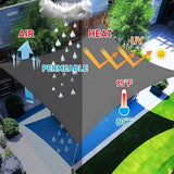 Darrahopens Home & Garden > Shading Waterproof Shade Sail Awning Cloth Rectangle Triangle Square Sand Sun Canopy AU