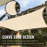 Darrahopens Home & Garden > Shading Waterproof Shade Sail Awning Cloth Rectangle Triangle Square Sand Sun Canopy AU