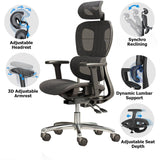 Darrahopens Home & Garden > Solar Panels Ergonomic Mesh Home & Office Chair 3D Adjustable Armrest Seat High Back Desk Computer Chair