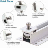 10 Pack Solar Panel Bracket, Aluminum T Shaped Center Terminals for PV Roof Mounting
