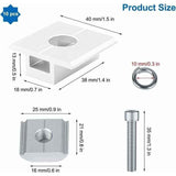 10 Pack Solar Panel Bracket, Aluminum T Shaped Center Terminals for PV Roof Mounting