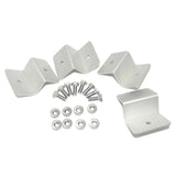 Darrahopens Home & Garden > Solar Panels > Portable Solar Panels 4 Pcs Solar Panel Z-Bracket  Mounting Flat Roof Yacht Rv Mount Aluminum Kit Au