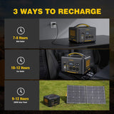 Darrahopens Home & Garden > Solar Panels > Portable Solar Panels Jump 1500X 1500W Solar Generator + 220W Panel AC/DC