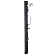 Darrahopens Home & Garden > Solar Panels > Portable Solar Panels VEVOR 40L Solar Heated Shower, 205cm Showerhead Height Outdoor Shower, with Handheld & Foot Faucet, Hot & Cold Water Adjustment, Freestanding for Backyard Poolside Beach Pool, Black