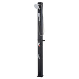 Darrahopens Home & Garden > Solar Panels > Portable Solar Panels VEVOR 40L Solar Heated Shower, 205cm Showerhead Height Outdoor Shower, with Handheld & Foot Faucet, Hot & Cold Water Adjustment, Freestanding for Backyard Poolside Beach Pool, Black