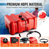 Darrahopens Home & Garden > Solar Panels > Portable Solar Panels VEVOR Boat Fuel Tank Portable Marine Outboard Gas Tank 12 Gal/55L with Hose